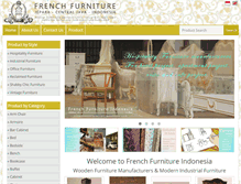 Tablet Screenshot of frenchfurnitureindonesia.com